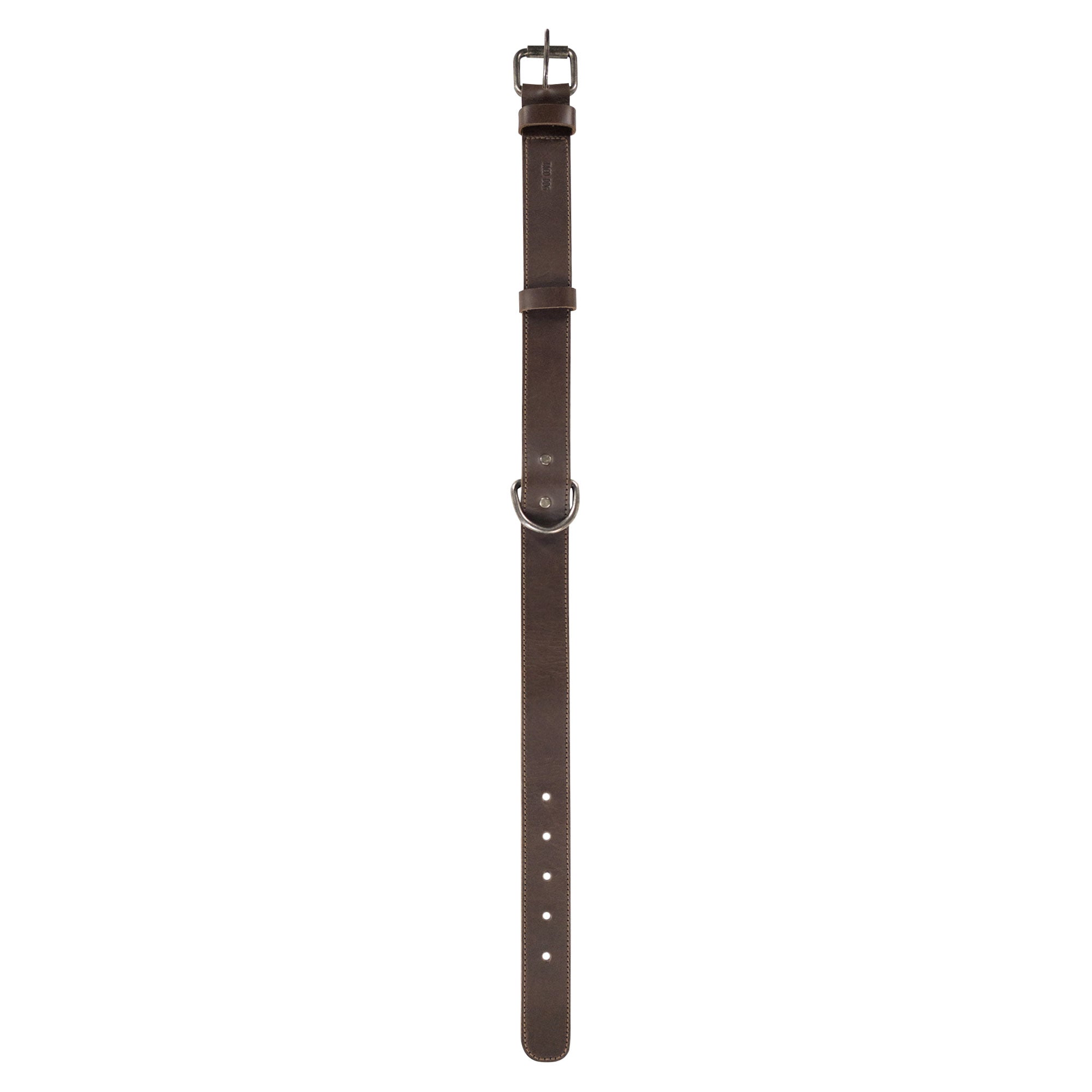 Image showcasing the Classic Dog Collar by Taco Dog, designed with both comfort and style in mind. This adjustable collar is made from full grain leather, making it a durable outdoor accessory for dogs. Classic Dog Collar 1.25" Wide, artisan crafted for unique quality.