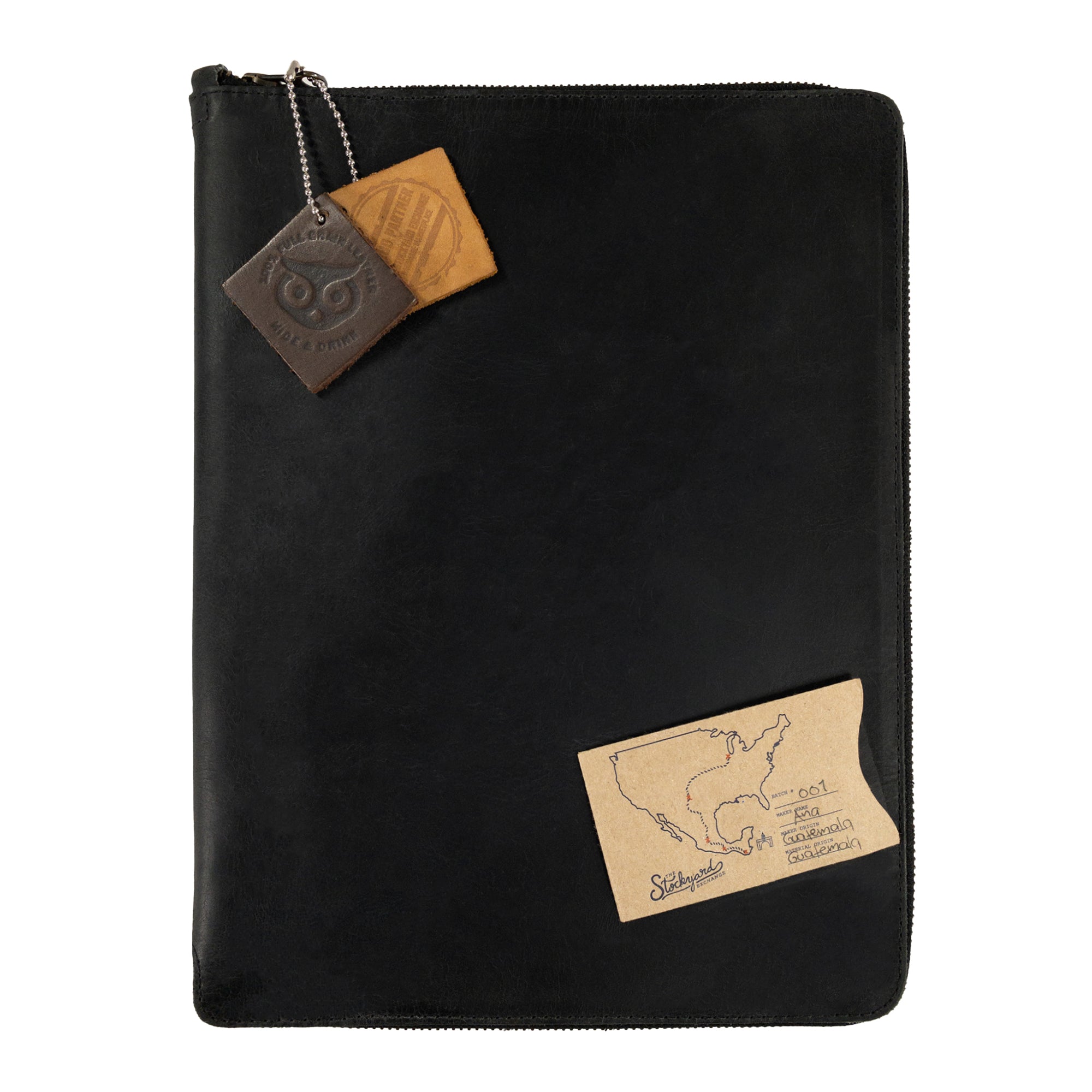 Hide & Drink Zippered Journal Cover for Moleskine (Notebook NOT Included), highlighting the luxurious textures and artisan craftsmanship.