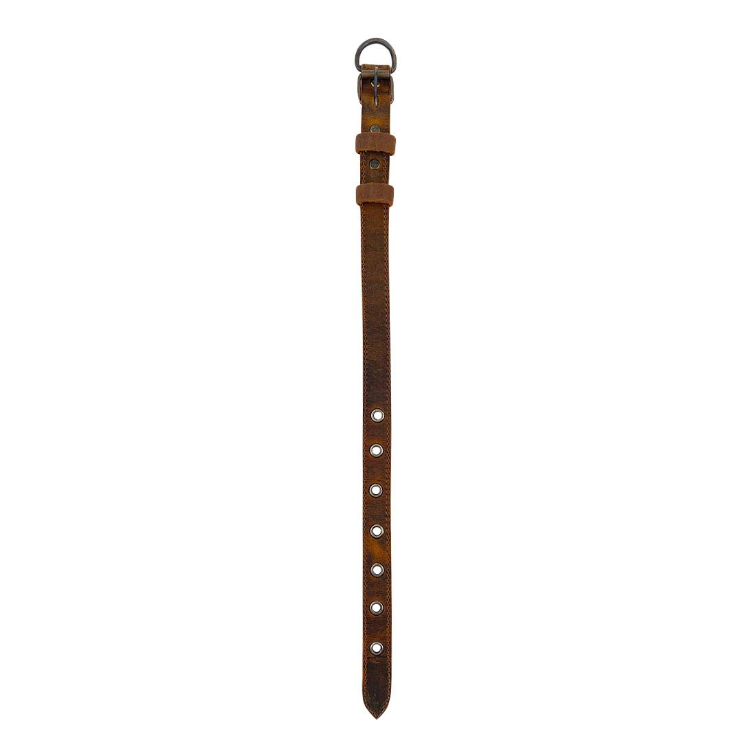 Rustic Slim Dog Collar - Stockyard X 'The Leather Store'