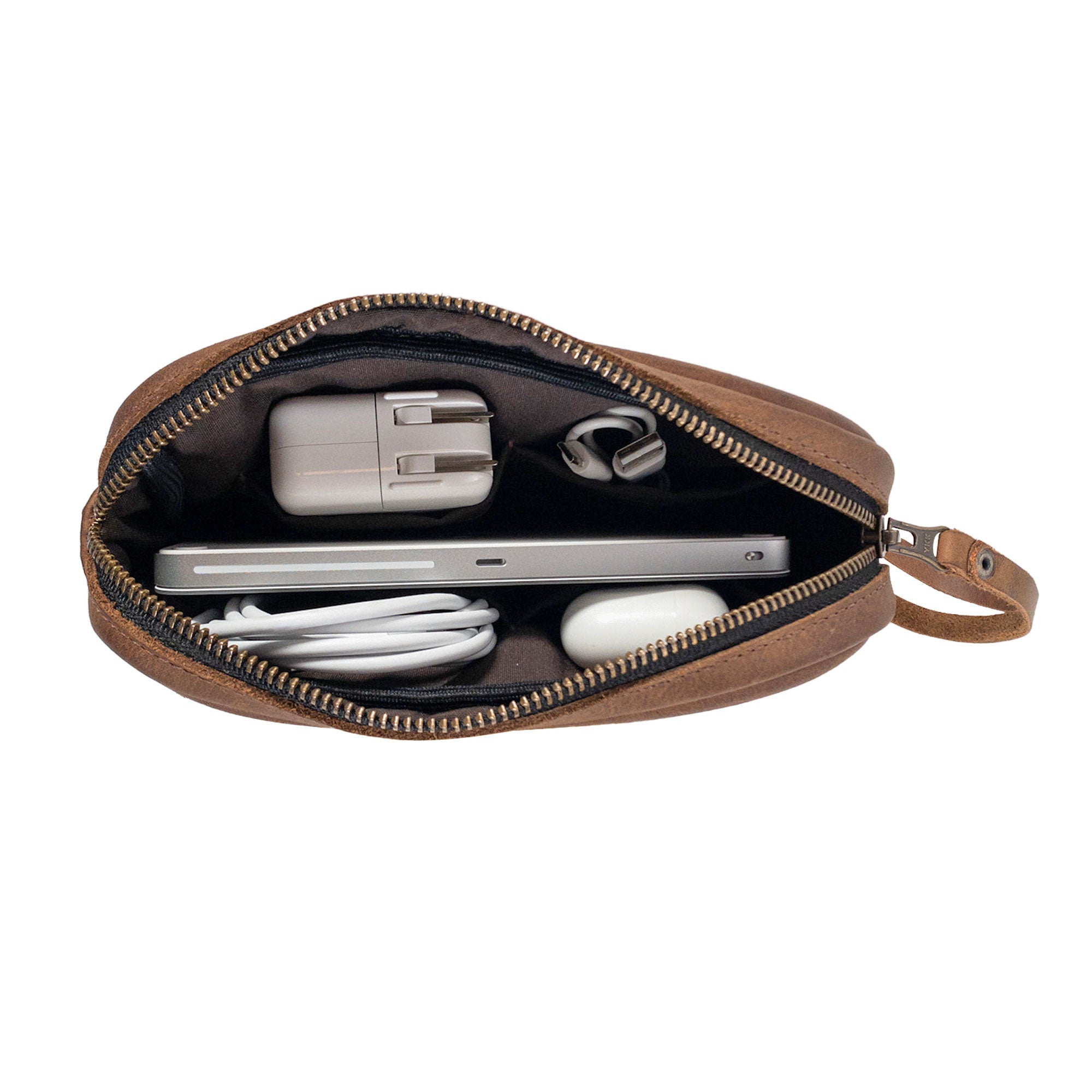 Tech Zippered Pouch - Stockyard X 'The Leather Store'