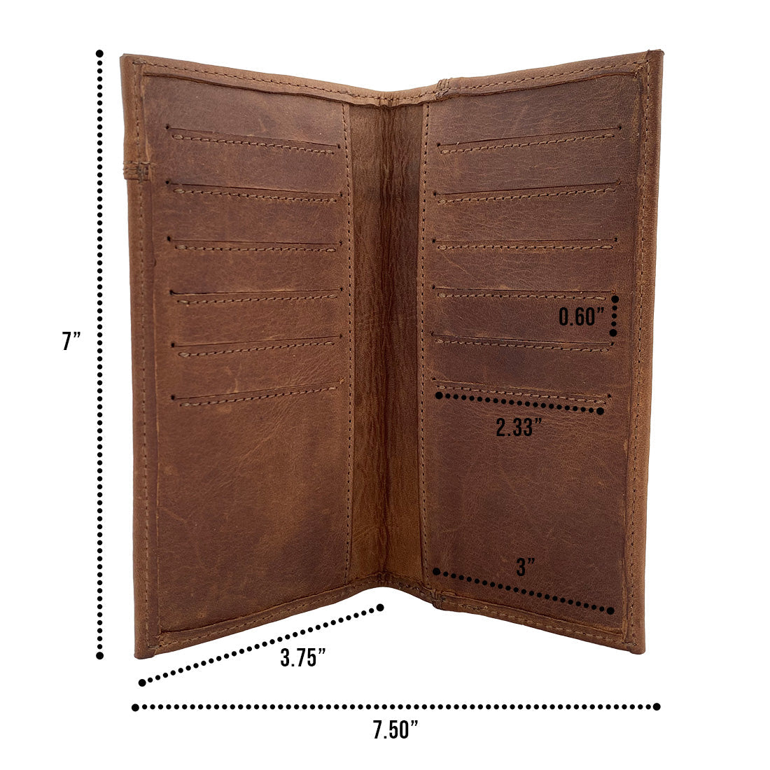 Cowboy Boot Stitch Wallet - Stockyard X 'The Leather Store'