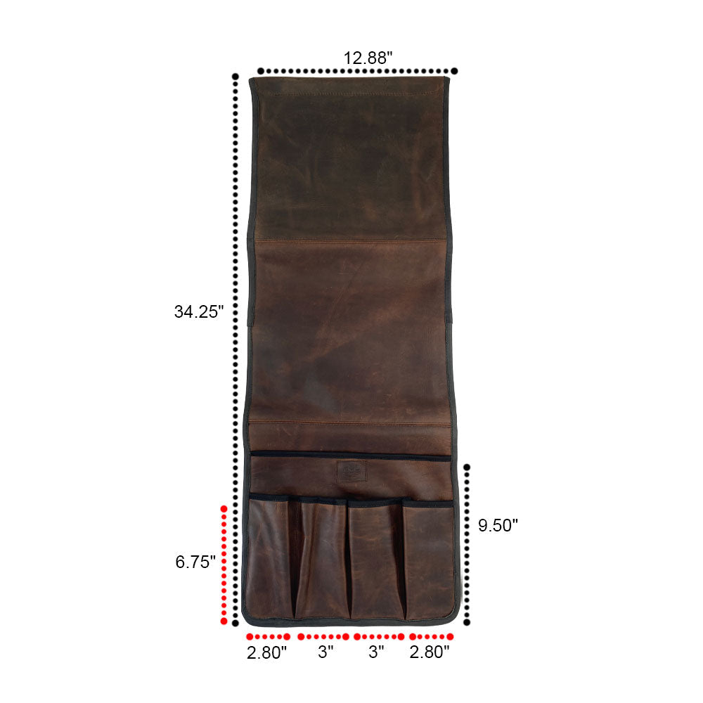 Non Slip Remote Control Holder Bourbon Brown - Stockyard X 'The Leather Store'