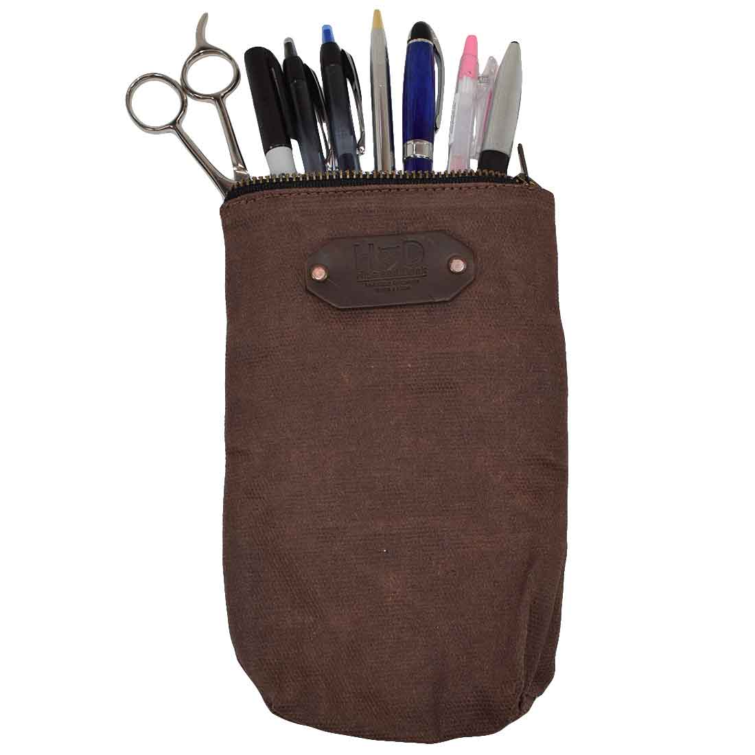 Waxed Canvas Scribbler Pouch - Stockyard X 'The Leather Store'