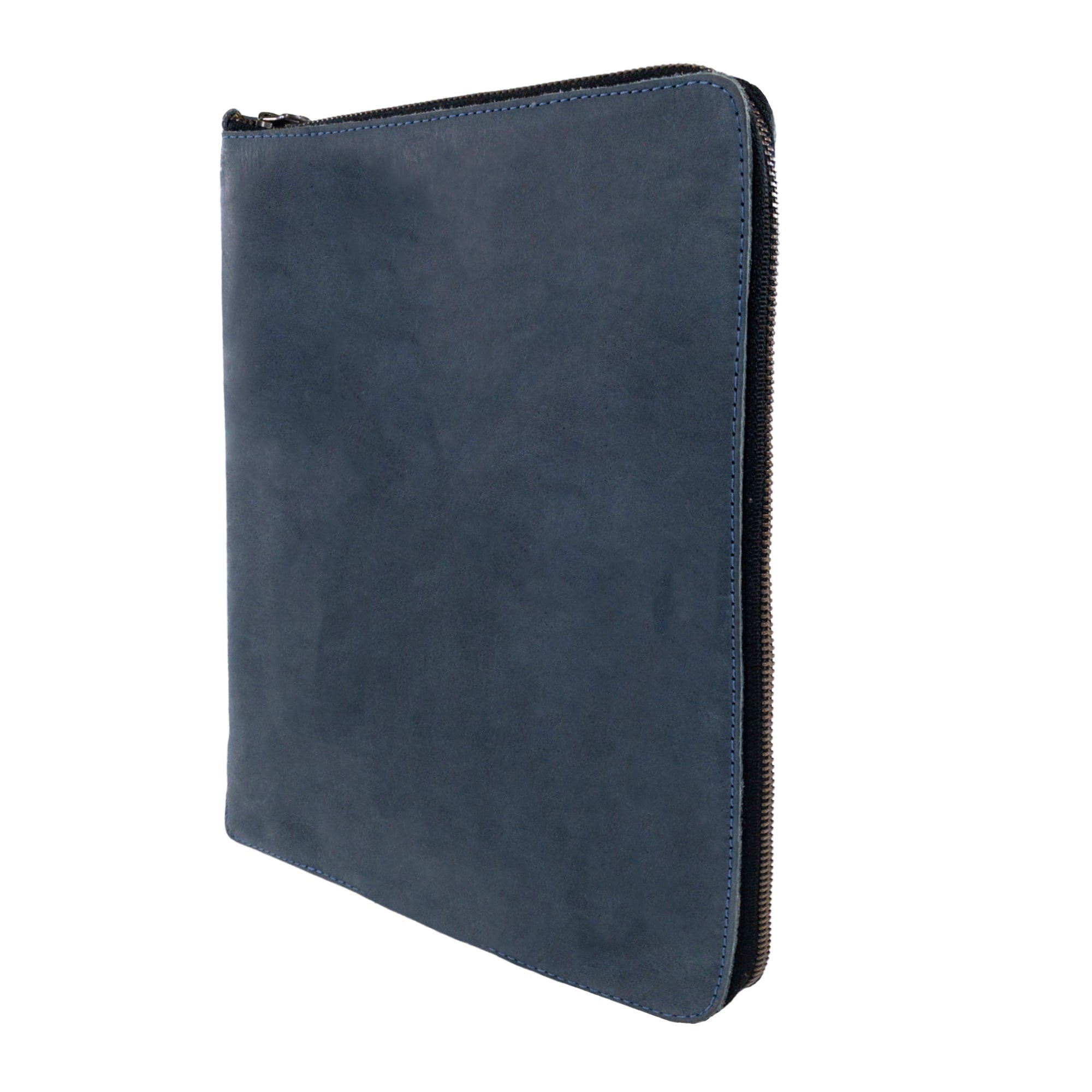Hide & Drink Zippered Journal Cover for Moleskine (Notebook NOT Included) displayed flat for detail, featuring full grain leather and interior storage.