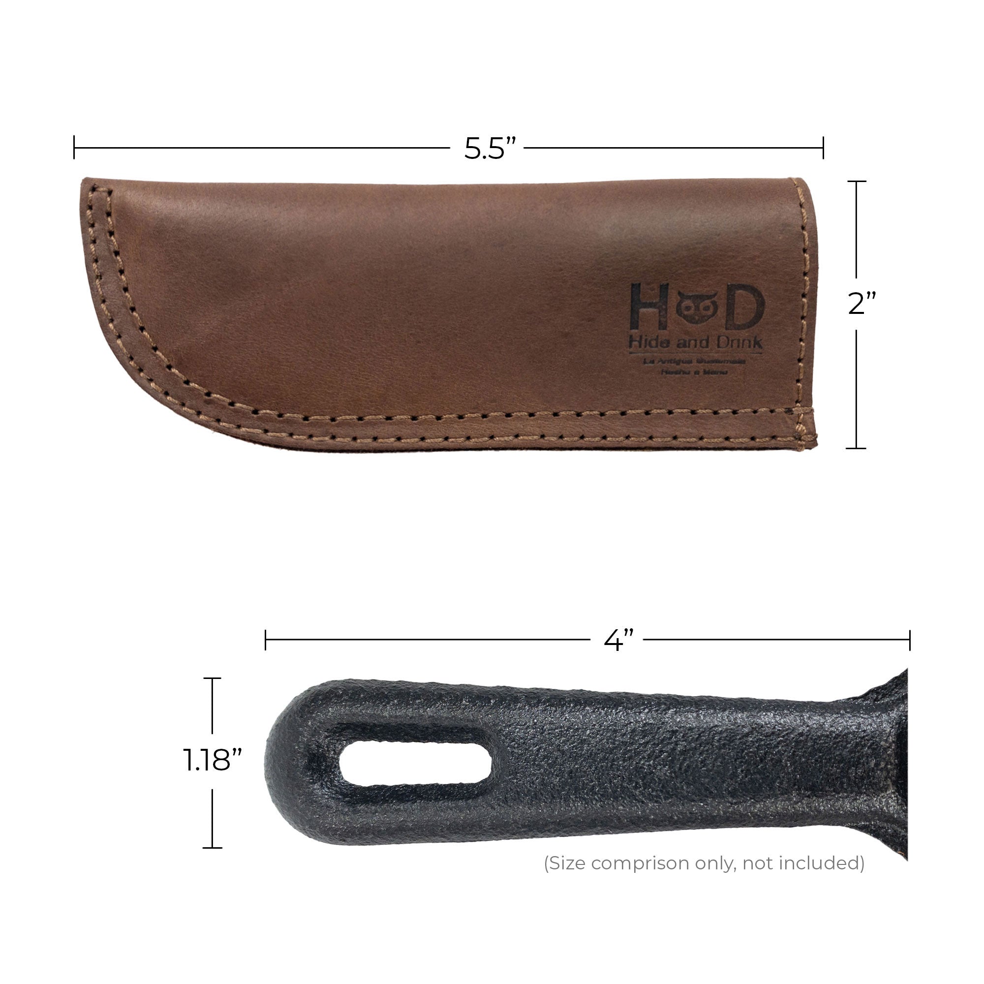 Hot Pan Handle Cover by Hide & Drink, designed for a strong grip on hot cookware, emphasizing durability and artisan craftsmanship, handmade in La Antigua Guatemala & Oaxaca Mexico.