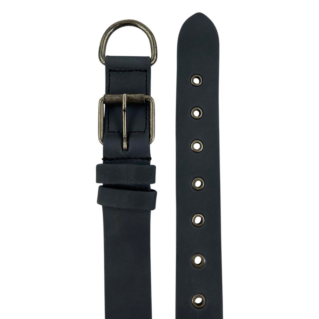 Thick Leather Dog Collar for Medium Size Dog (12 to 21 Inches) by Taco Dog, merging durability with style. A perfect gift for dog lovers, this collar features artisan craftsmanship and handmade quality from La Antigua Guatemala.