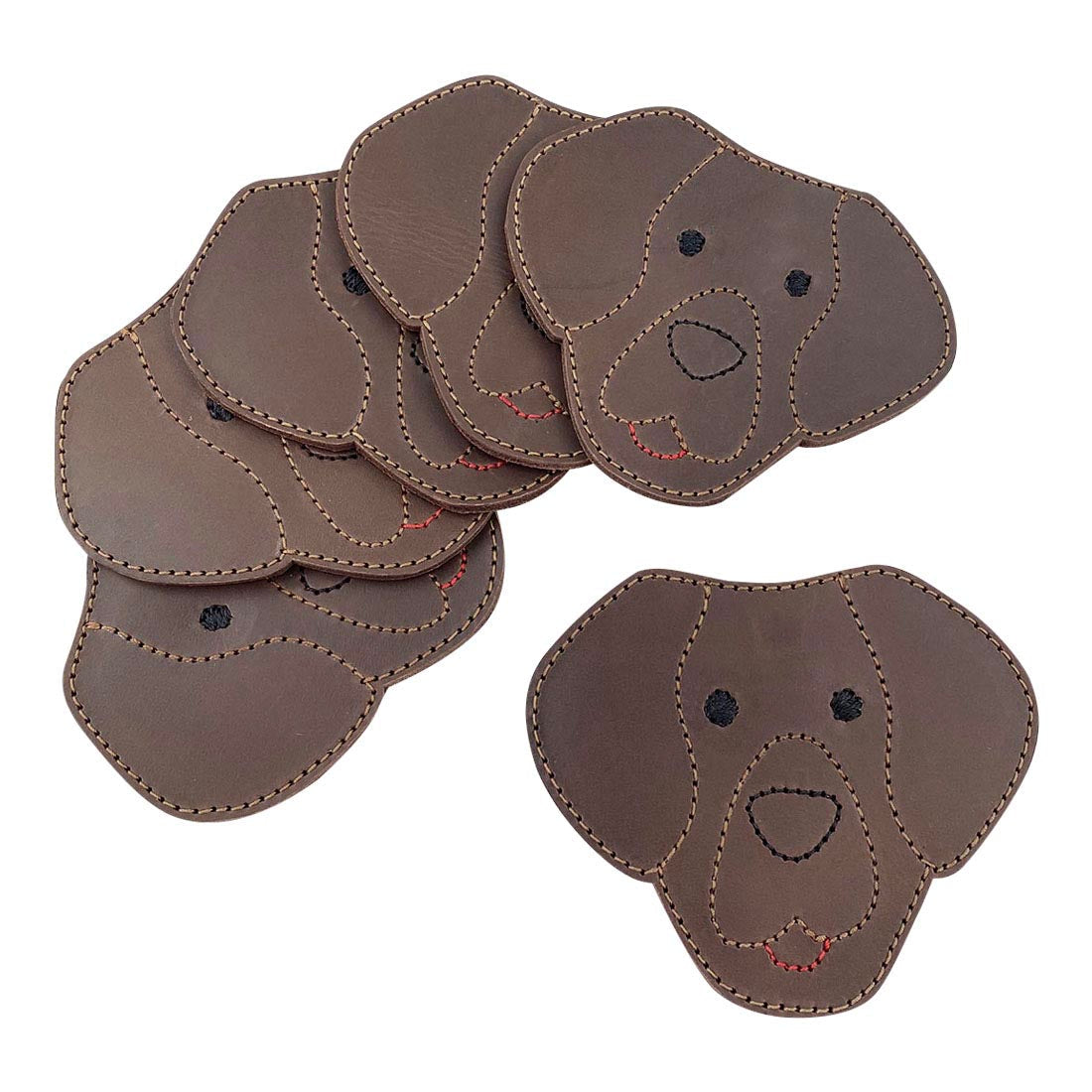 Labrador Doggy Coaster Set (6-Pack) - Stockyard X 'The Leather Store'