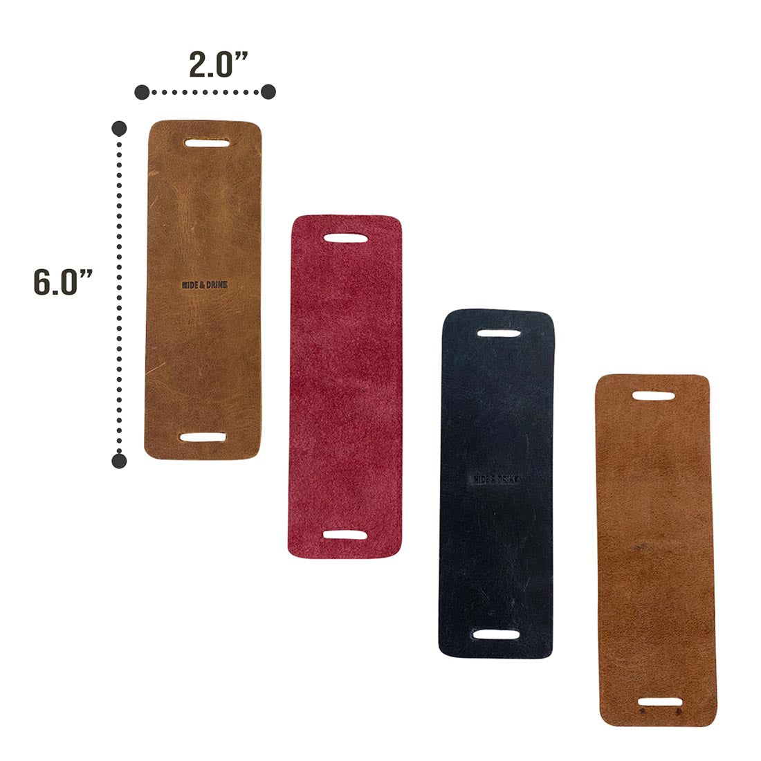 Multicolor Binder Clip Protectors (4-Pack) - Stockyard X 'The Leather Store'
